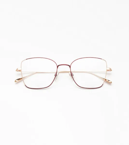 WOODYS Optical Burgundy/Rose Gold