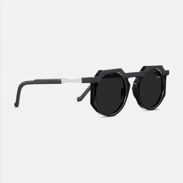 VAVA Sunglasses WL0028 - Black Matte/Green/Black Hinge/