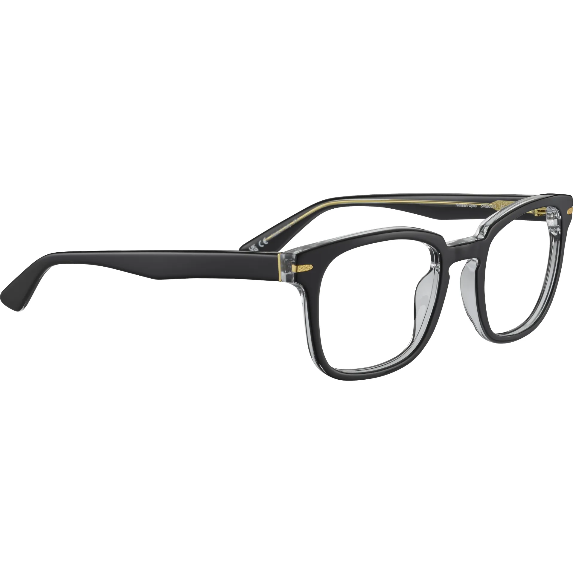 Shiny Black Transparent Layer Shiny Light Gold