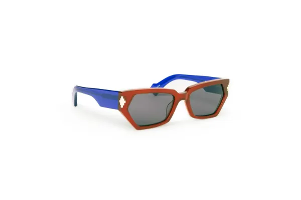 MARCELO BURLON Sunglasses Arica Burgundy/ Blue - Dark Grey