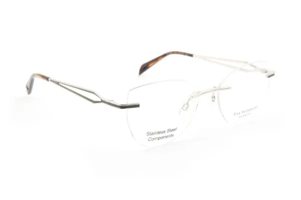 ANA HICKMANN Optical Shiny Slivermatt Dark Tea/Tea Stripe/