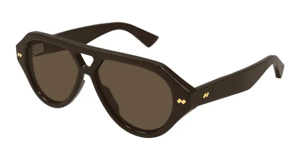 BOTTEGA VENETA Sunglasses Brown Brown Brown