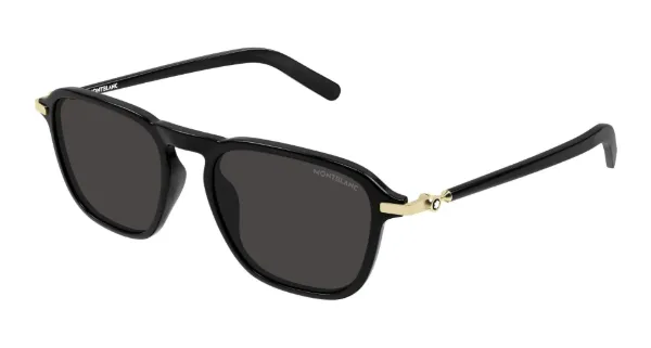 MONTBLANC Sunglasses Black Gold Grey