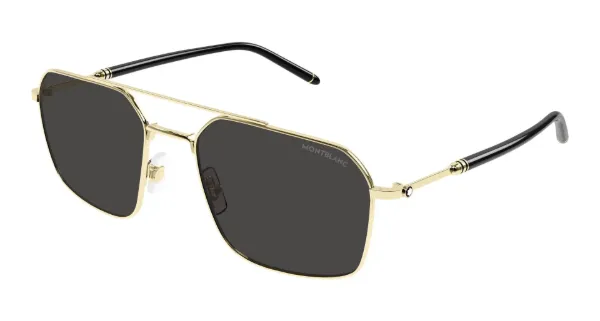 MONTBLANC Sunglasses Gold Gold Grey