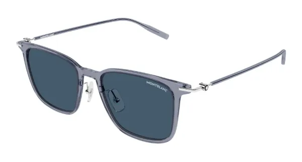 MONTBLANC Sunglasses Grey Silver Blue