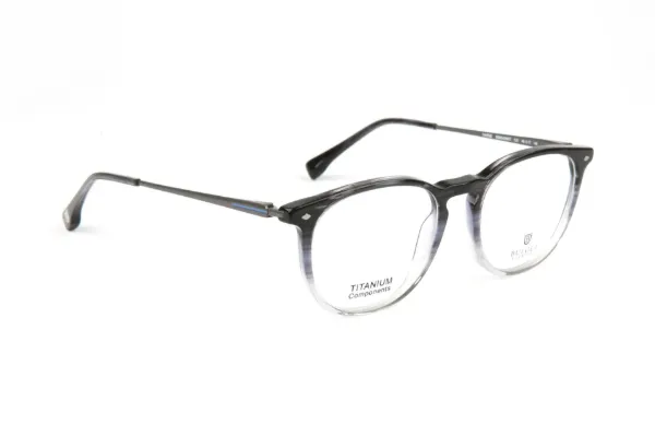 BULGET Optical Up:Transparent Dark Grey Stripe Middle:Transparent Grey Blue Down:Transparent Light Grey