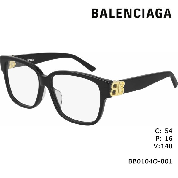 BALENCIAGA Optical Black Gold/