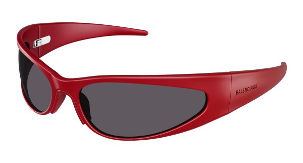 BALENCIAGA Sunglasses Red Red Grey/