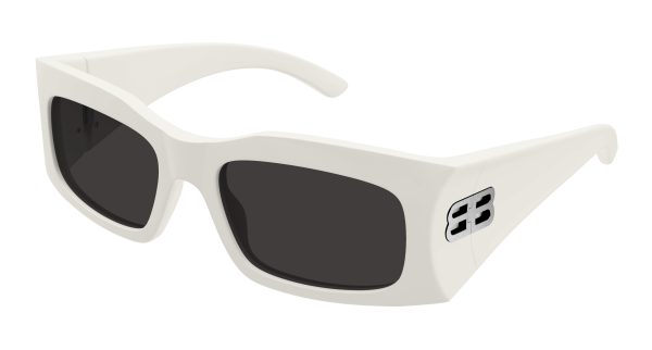 BALENCIAGA Sunglasses Ivory Ivory Grey/
