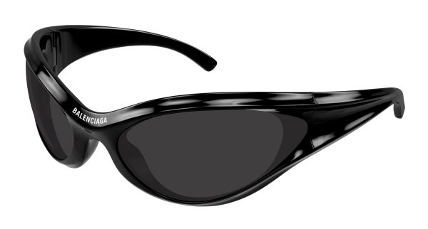 BALENCIAGA Sunglasses Black Black Grey/