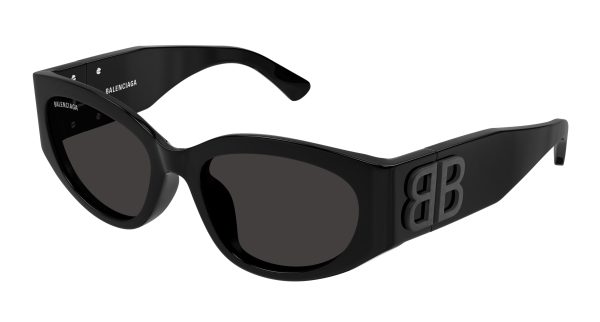BALENCIAGA Sunglasses Black Black Grey/