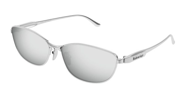 BALENCIAGA Sunglasses Silver Silver Silver/MIRROR