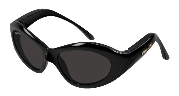 BALENCIAGA Sunglasses Black Black Grey/