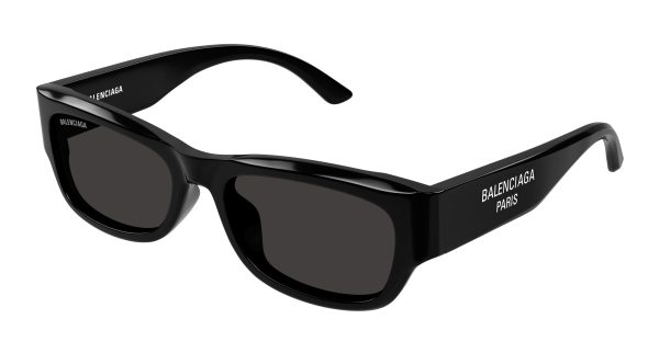 BALENCIAGA Sunglasses Black Black Grey/