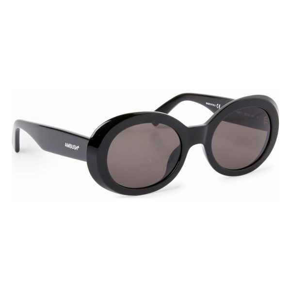 AMBUSH Sunglasses Kurt Black Dark Grey/