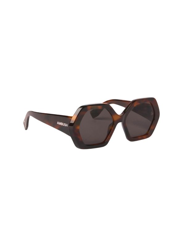 AMBUSH Sunglasses Eriene Havana Dark Grey/