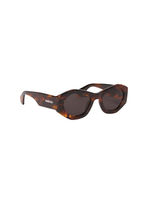 AMBUSH Sunglasses Pryzma Havana - Dark Grey/
