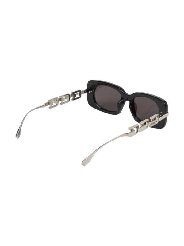 AMBUSH Sunglasses A Chain Black - Dark Grey/