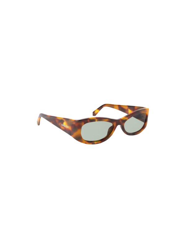 AMBUSH Sunglasses Bernie Havana Yellow Green/