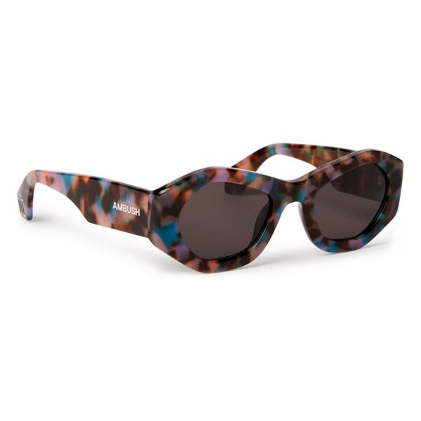 AMBUSH Sunglasses Pryzma Havana Pink Dark Grey/