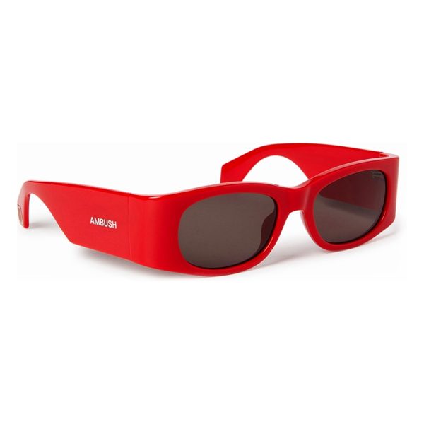 AMBUSH Sunglasses Gaea Red Dark Grey/