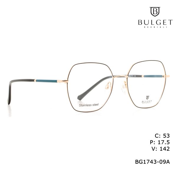 BULGET Optical Gold Half Gloss Matted Black/