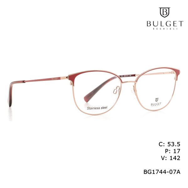 BULGET Optical Shiny Light Pink Matted Red/