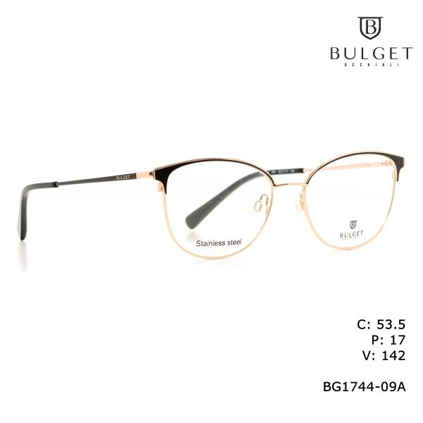 BULGET Optical Gold Half Gloss Matted Black/
