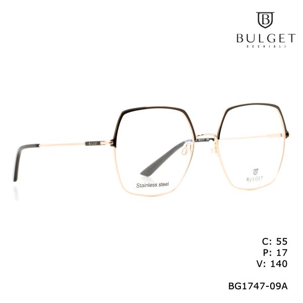 BULGET Optical Gold Half Gloss Matted Black/