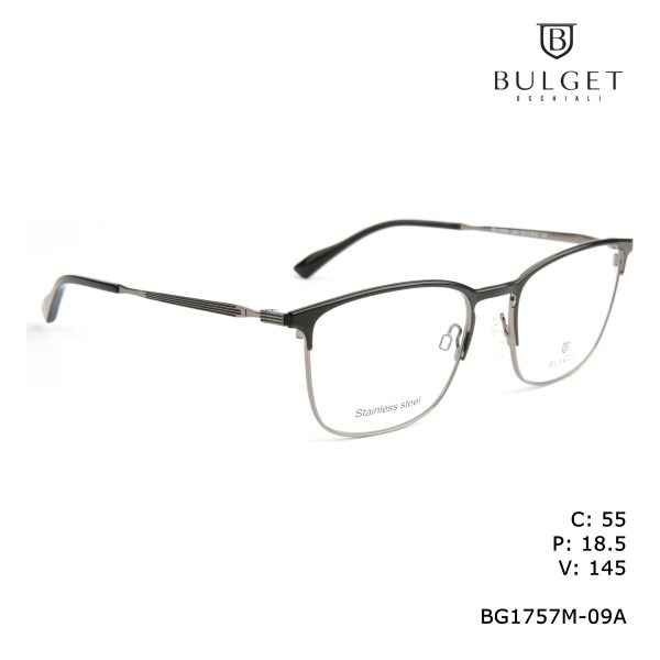 BULGET Optical Shiny Gun + Half Gloss Matted Black/MILLED METAL FRONT