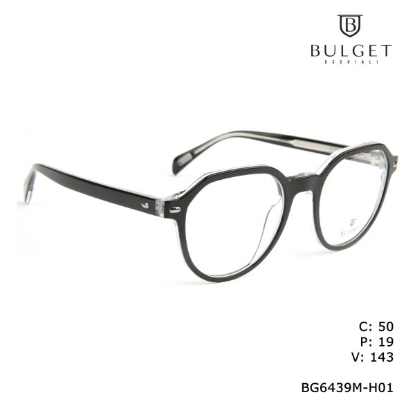 BULGET Optical Outside Black Inside Transparent White/