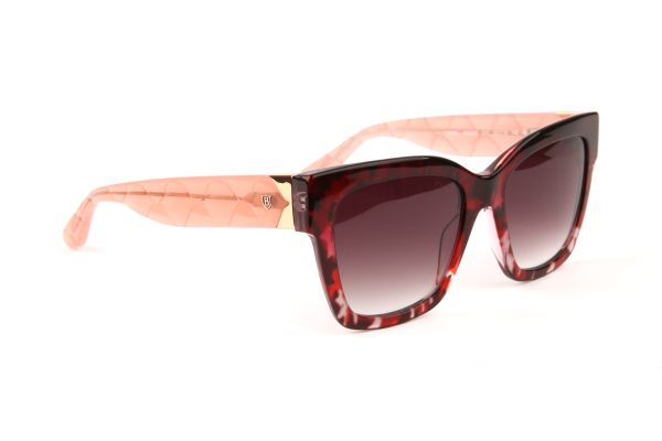 BULGET Sunglasses Up Transparent Dark Red Down Red Havana/GRADIENT