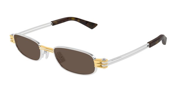 BOTTEGA VENETA SUNGLASSES SILVER