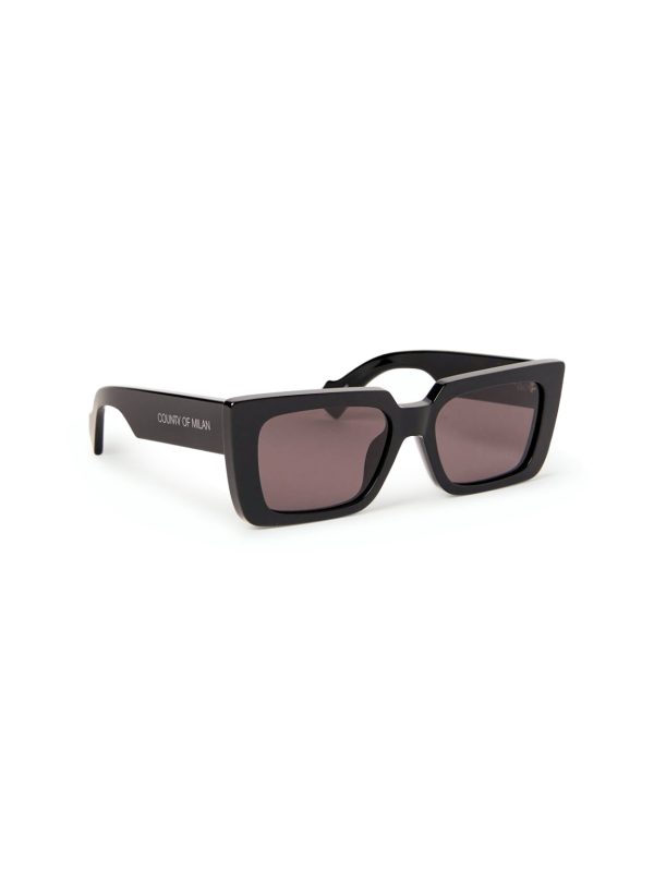 MARCELO BURLON Sunglasses Tecka Black - Dark Grey/