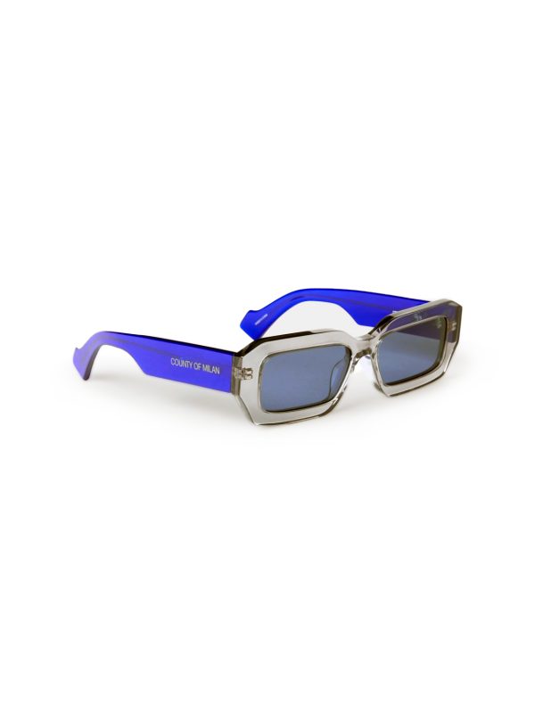 MARCELO BURLON Sunglasses Agave Medium Grey - Blue/