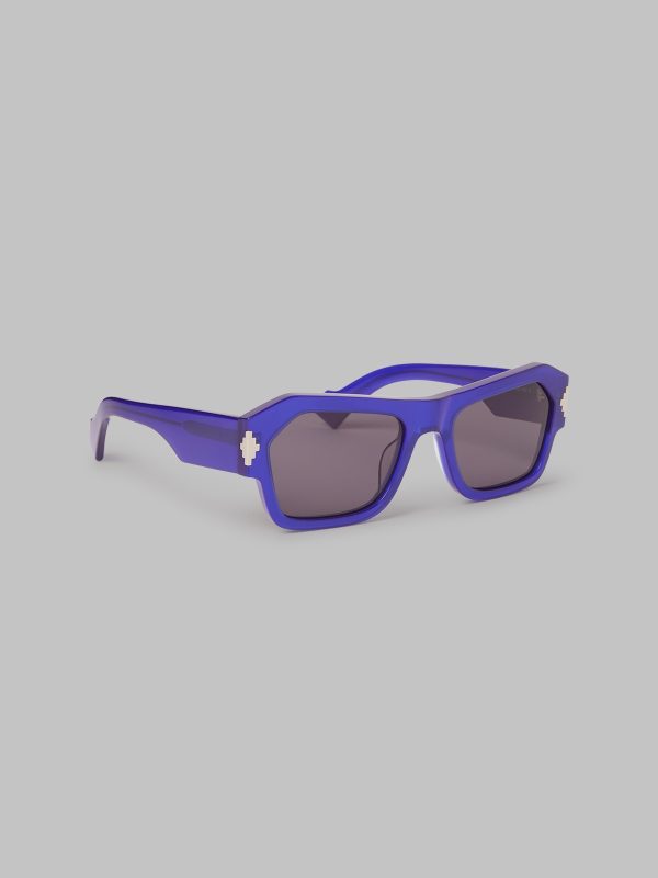 MARCELO BURLON Sunglasses Cardo Blue - Dark Grey/