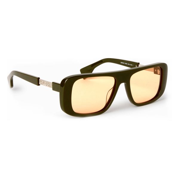 MARCELO BURLON Sunglasses Polygala Green Orange/