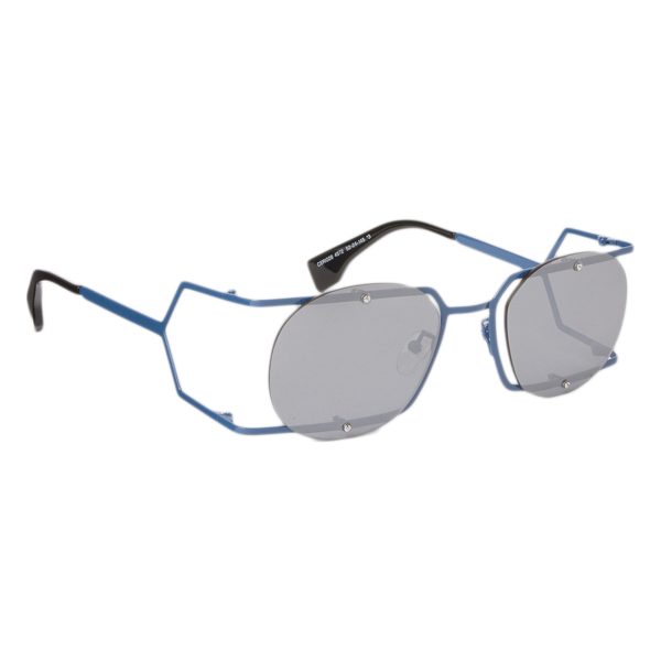 MARCELO BURLON Sunglasses Mutisia Blue Mirror Silver/MIRROR