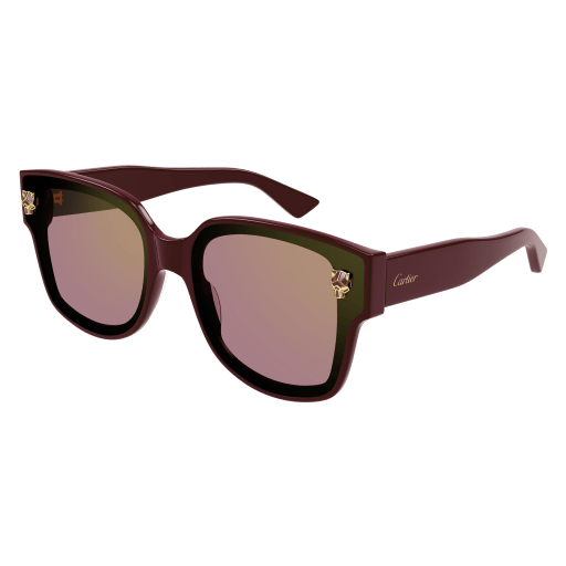 CARTIER SUNGLASSES BURGUNDY