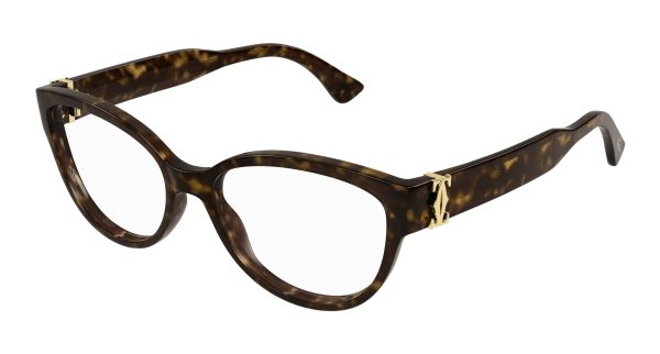 CARTIER Optical Havana Havana/AR(ANTI RIFLESSO) /*DOUBLE C
