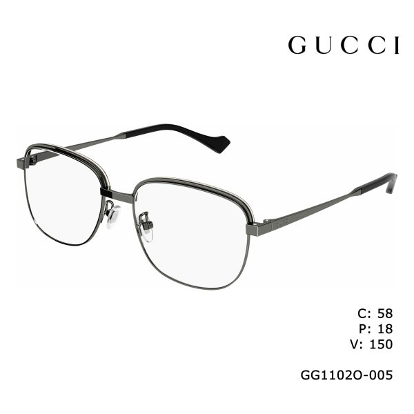 GUCCI Optical Ruthenium Ruthenium /