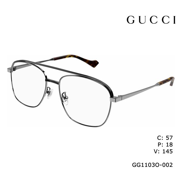 GUCCI Optical Ruthenium Ruthenium /