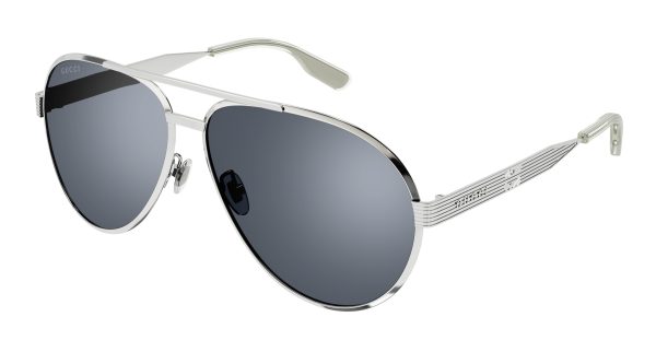 GUCCI Sunglasses Silver Silver Silver/