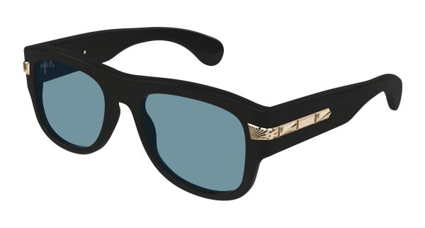 GUCCI Sunglasses Black Black Blue/