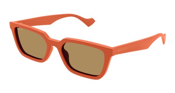 GUCCI Sunglasses Orange Orange Brown/