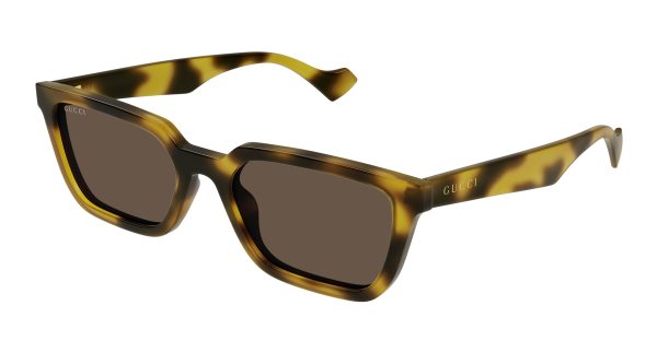 GUCCI Sunglasses Yellow Yellow Brown/
