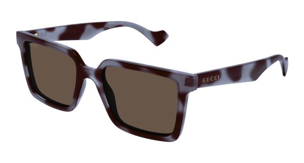 GUCCI Sunglasses Grey Grey Brown/