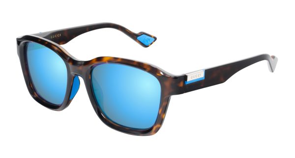 GUCCI Sunglasses Havana Havana Blue/MIRROR
