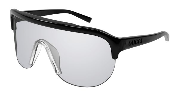 GUCCI Sunglasses Black Black Silver/MIRROR