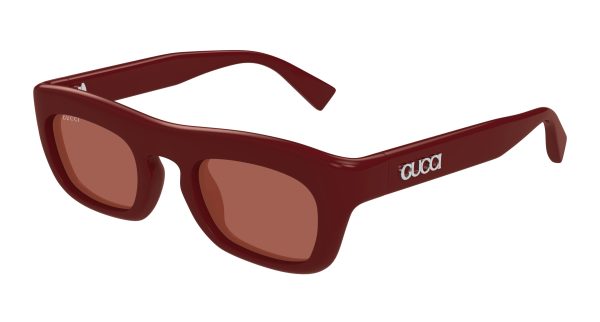 GUCCI Sunglasses Burgundy Burgundy Brown/
